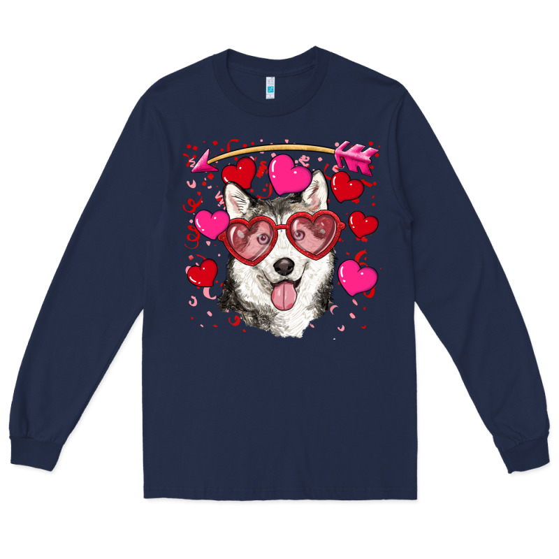 Valentine's Day Husky Long Sleeve Tee by RanaPortraitStore | Teevron