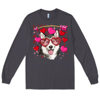 Smoke Valentine's day husky Long Sleeve Tee - RanaPortraitStore