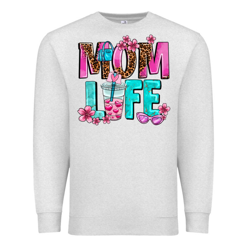 Mom Life Premium Sweatshirt by AdoDesignShop | Teevron