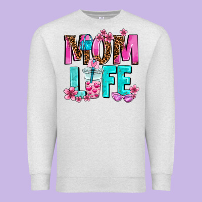 Mom Life Premium Sweatshirt Designed By Adodesignshop
