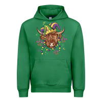 Emerald mardi gras cow Urban Hoodie - MaliasSmallBusiness