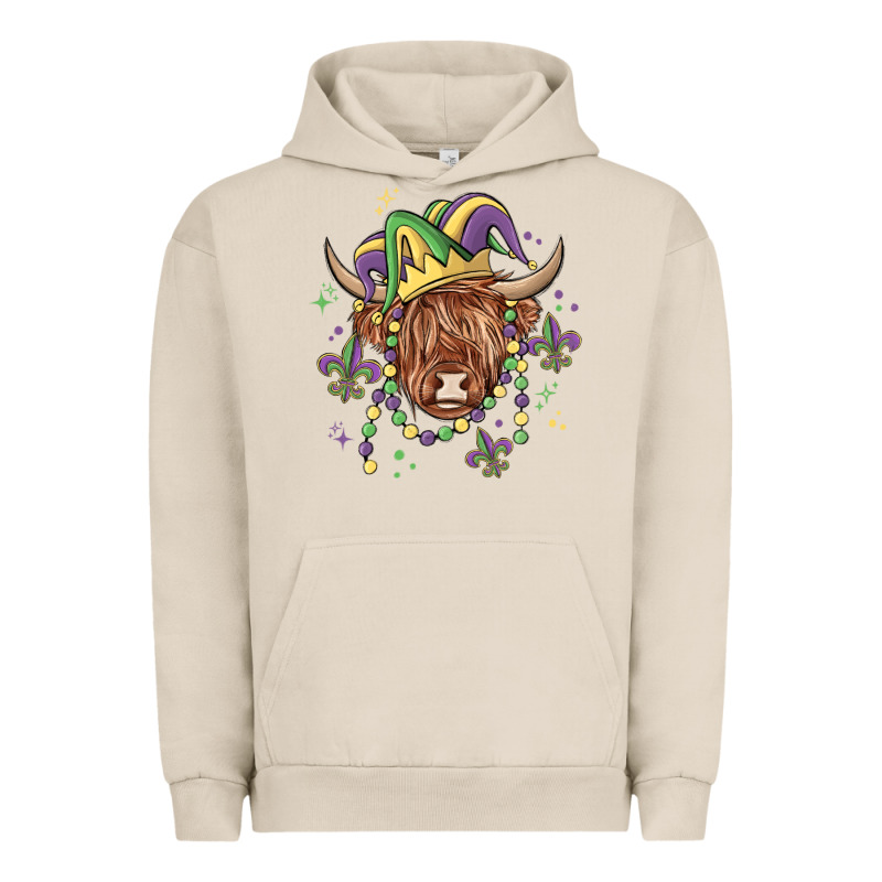 Mardi Gras Cow Urban Hoodie by MaliasSmallBusiness | Teevron