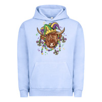 Pigment Grape Ice mardi gras cow Urban Hoodie - MaliasSmallBusiness