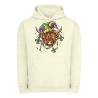 Pigment Pistachio mardi gras cow Urban Hoodie - MaliasSmallBusiness