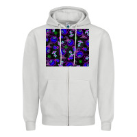 Dove Grey halloween Zipper Hoodie - texasbilliewilder