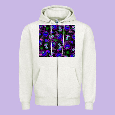 Halloween Zipper Hoodie Designed By Texasbilliewilder