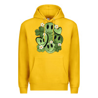Lemon st. patrick's day green smile Premium Hoodie - MaliasSmallBusiness