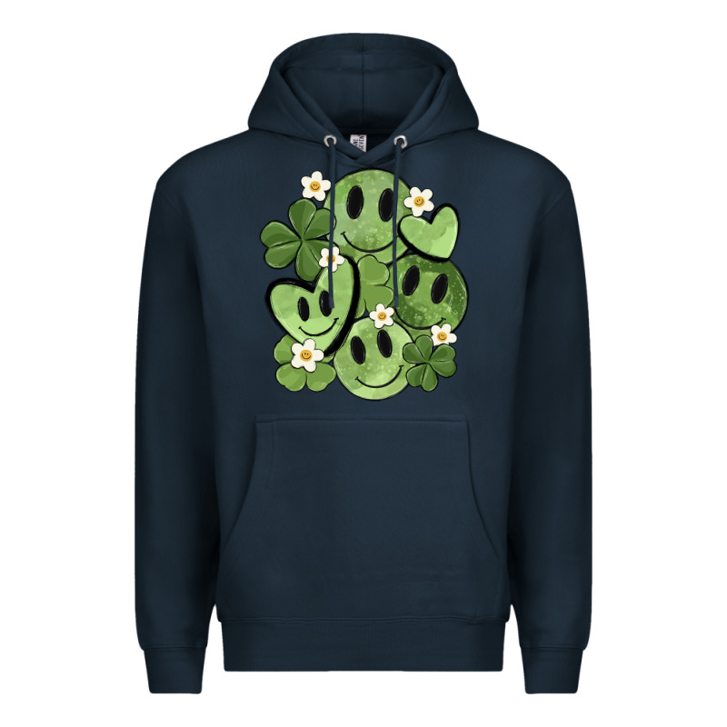 St. Patrick's Day Green Smile Premium Hoodie by MaliasSmallBusiness | Teevron