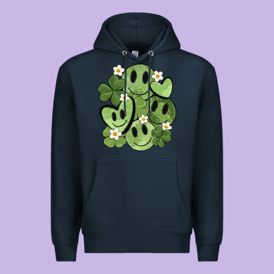 St. Patrick's Day Green Smile Premium Hoodie Designed By Maliassmallbusiness