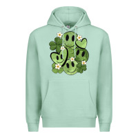 Seafoam st. patrick's day green smile Premium Hoodie - MaliasSmallBusiness