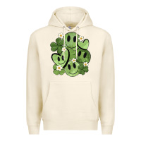 Tofu st. patrick's day green smile Premium Hoodie - MaliasSmallBusiness
