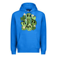 True Royal st. patrick's day green smile Premium Hoodie - MaliasSmallBusiness