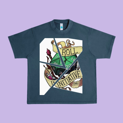 Roll Initiative Urban Heavy Tee Designed By Bettercallsaul
