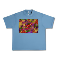 Pebble Blue mardi gras crawfısh leopard wood and glitter background Urban Heavy Tee - Artiststas