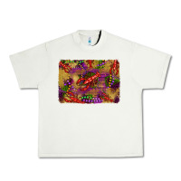 Pistachio mardi gras crawfısh leopard wood and glitter background Urban Heavy Tee - Artiststas