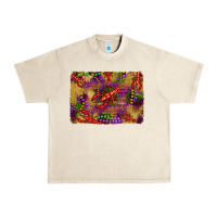 Sandshell mardi gras crawfısh leopard wood and glitter background Urban Heavy Tee - Artiststas