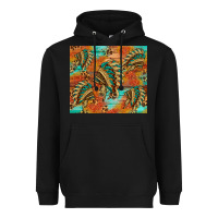 Black indian headdress pattern tumbler Heavyweight Hoodie - HRA Design Shop