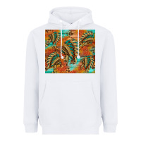 White indian headdress pattern tumbler Heavyweight Hoodie - HRA Design Shop