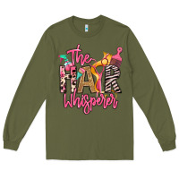 Army Green the hair whisperer Long Sleeve Tee - texasbilliewilder