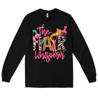 Black the hair whisperer Long Sleeve Tee - texasbilliewilder