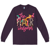 Plum the hair whisperer Long Sleeve Tee - texasbilliewilder