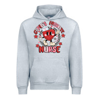 Heather Grey cupids favorite nurse Urban Hoodie - MaliasSmallBusiness