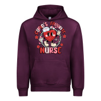 Mauve Wine cupids favorite nurse Urban Hoodie - MaliasSmallBusiness