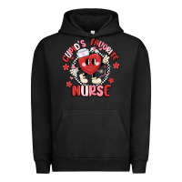 Pigment Black cupids favorite nurse Urban Hoodie - MaliasSmallBusiness