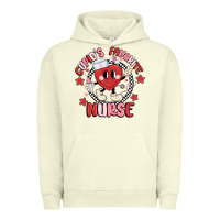 Pigment Pistachio cupids favorite nurse Urban Hoodie - MaliasSmallBusiness