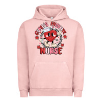 Pigment Salmon cupids favorite nurse Urban Hoodie - MaliasSmallBusiness