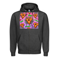 Charcoal Heather halloween Zipper Hoodie - texasbilliewilder