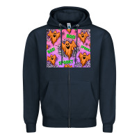 Navy halloween Zipper Hoodie - texasbilliewilder