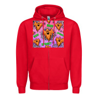 Red halloween Zipper Hoodie - texasbilliewilder