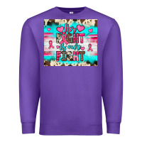Purple her fight is our fight Premium Sweatshirt - JahusDesignShop