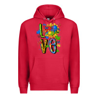 Cardinal autism love Premium Hoodie - MaliasSmallBusiness
