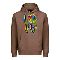 Chestnut autism love Premium Hoodie - MaliasSmallBusiness