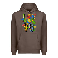 Coffee autism love Premium Hoodie - MaliasSmallBusiness