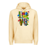 Pina Colada autism love Premium Hoodie - MaliasSmallBusiness