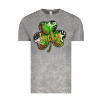 Cloud Rock st. patricks day lucky shamrock Vintage Tee - BarkalooDesign