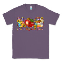 Lavender peace love teach Classic Tee - texasbilliewilder