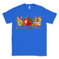 True Royal peace love teach Classic Tee - texasbilliewilder