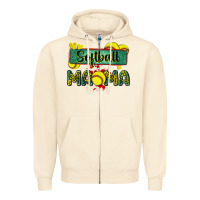 Sandshell softball mama with leopard Zipper Hoodie - Zillion Design Studio
