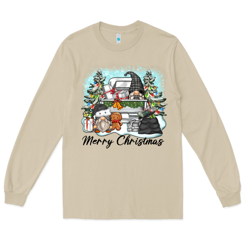 Merry Christmas Gnomes Long Sleeve Tee by Zillion Design Studio | Teevron