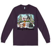 Plum merry christmas gnomes Long Sleeve Tee - Zillion Design Studio