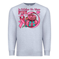 Heather Grey in october we wear pink Premium Sweatshirt - JahusDesignShop