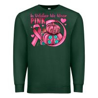 Sports Green in october we wear pink Premium Sweatshirt - JahusDesignShop