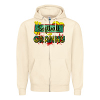 Sandshell softball granny with leopard Zipper Hoodie - Zillion Design Studio