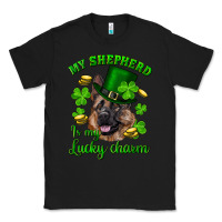 Black st.patrick's day my shepherd is my lucky charm Classic Tee - RanaPortraitStore