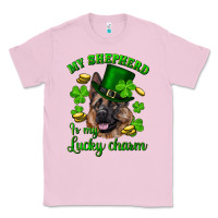 Bubblegum Pink st.patrick's day my shepherd is my lucky charm Classic Tee - RanaPortraitStore