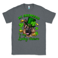 Charcoal Heather st.patrick's day my shepherd is my lucky charm Classic Tee - RanaPortraitStore